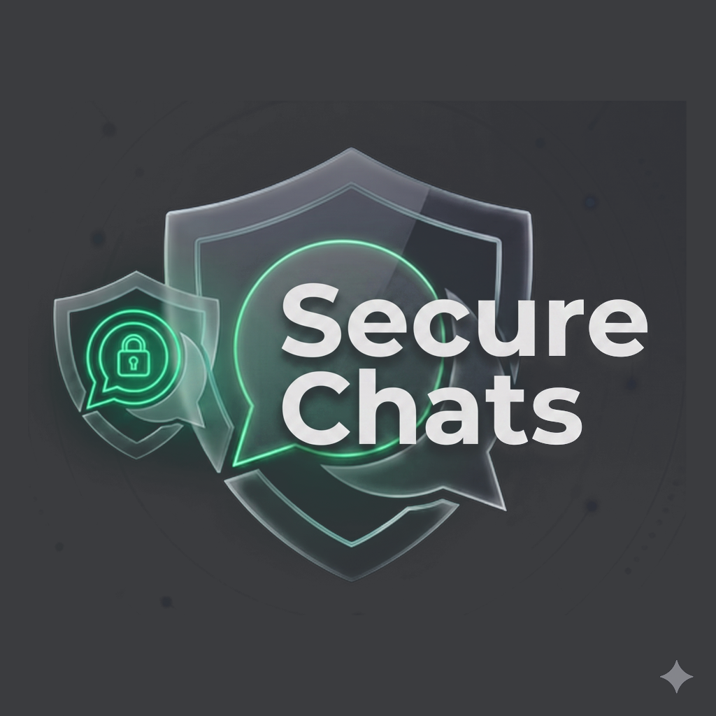 SecChats Logo - Secure Glass Shield and Chat